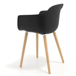 Sedia Scandinava Alice, Gambe in Legno