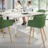 Sedia Scandinava Alice, Gambe in Legno