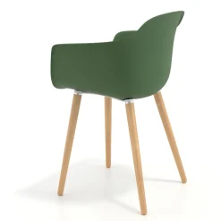 Sedia Scandinava Alice, Gambe in Legno