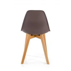 Sedia Scandinava Bergen, gambe in legno