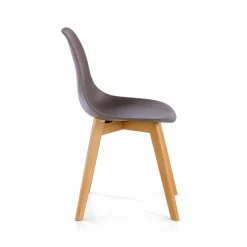 Sedia Scandinava Bergen, gambe in legno