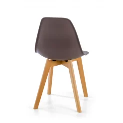 Sedia Scandinava Bergen, gambe in legno