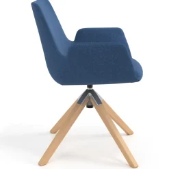Sedia Scandinava Glamm, Gambe in Legno, Certificata