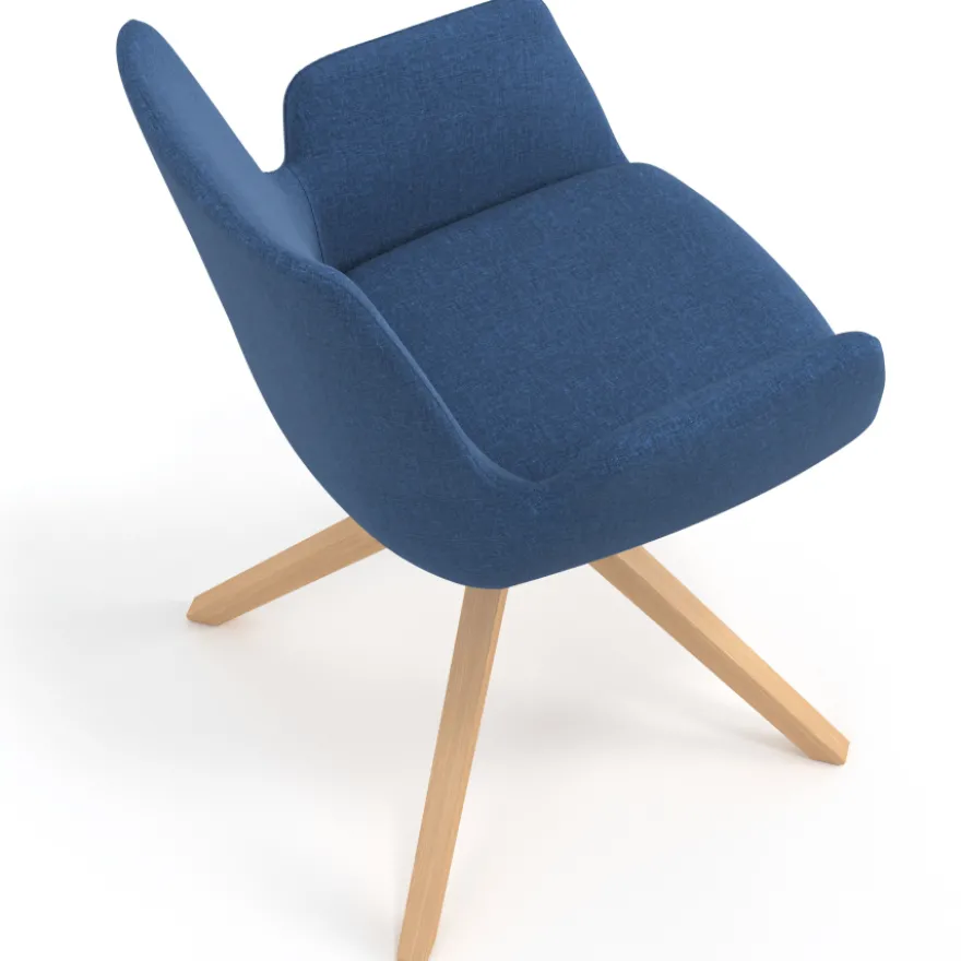 Sedia Scandinava Glamm, Gambe in Legno, Certificata