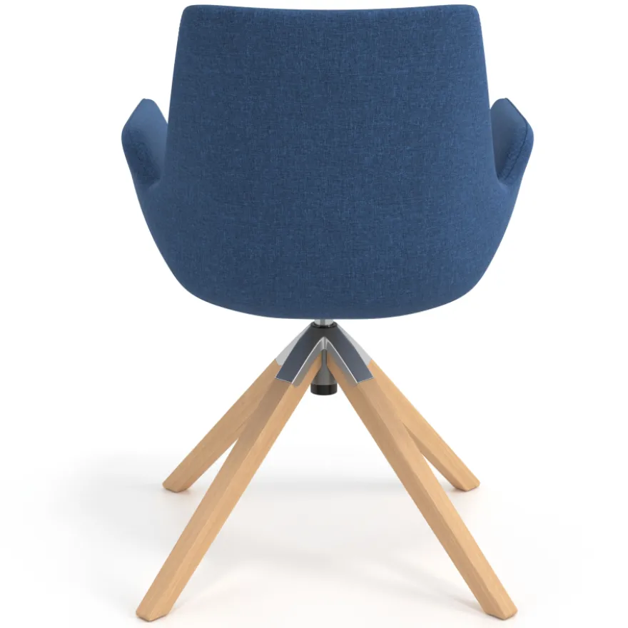 Sedia Scandinava Glamm, Gambe in Legno, Certificata