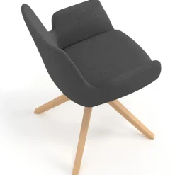 Sedia Scandinava Glamm, Gambe in Legno, Certificata