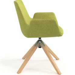 Sedia Scandinava Glamm, Gambe in Legno, Certificata