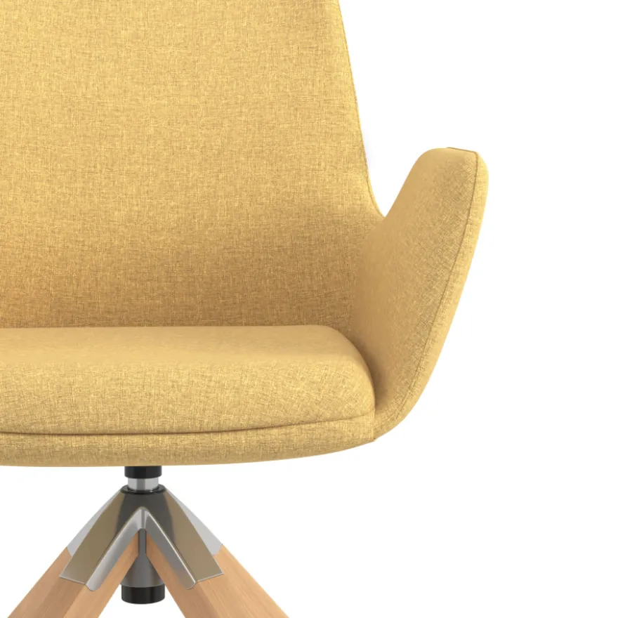 Sedia Scandinava Glamm, Gambe in Legno, Certificata