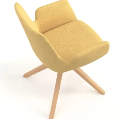 Sedia Scandinava Glamm, Gambe in Legno, Certificata