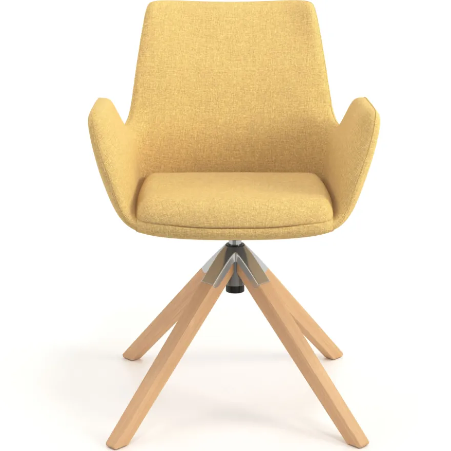 Sedia Scandinava Glamm, Gambe in Legno, Certificata