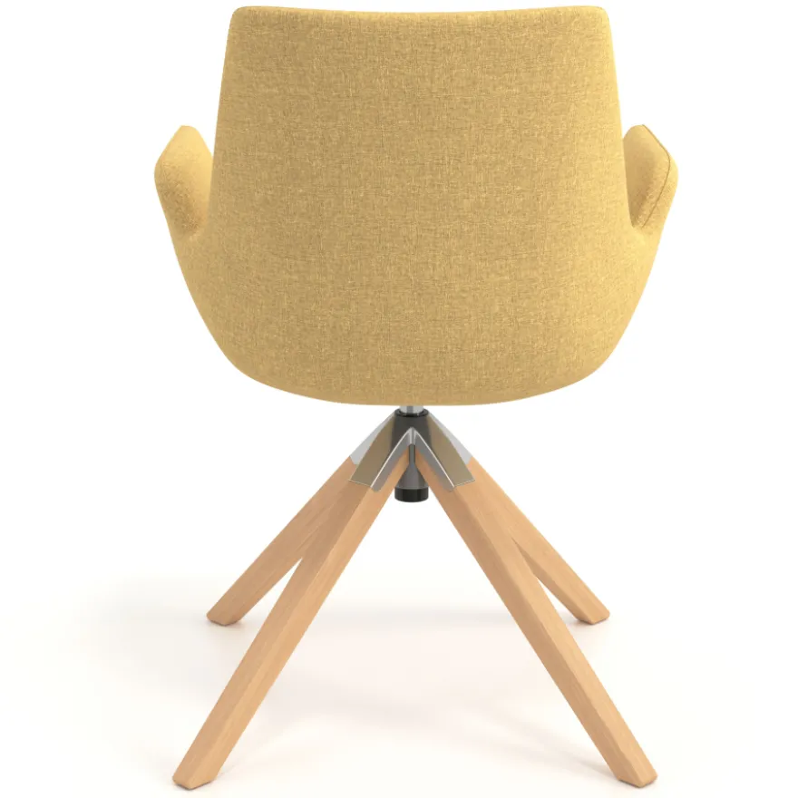 Sedia Scandinava Glamm, Gambe in Legno, Certificata