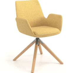 Sedia Scandinava Glamm, Gambe in Legno, Certificata