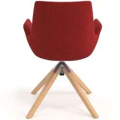 Sedia Scandinava Glamm, Gambe in Legno, Certificata
