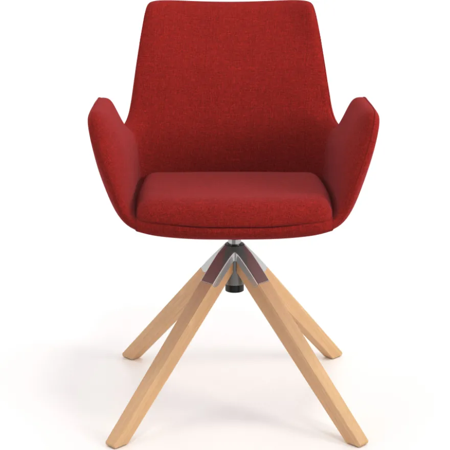 Sedia Scandinava Glamm, Gambe in Legno, Certificata