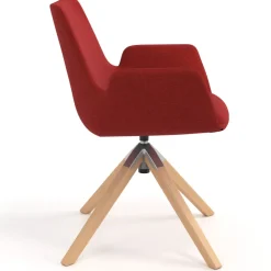 Sedia Scandinava Glamm, Gambe in Legno, Certificata