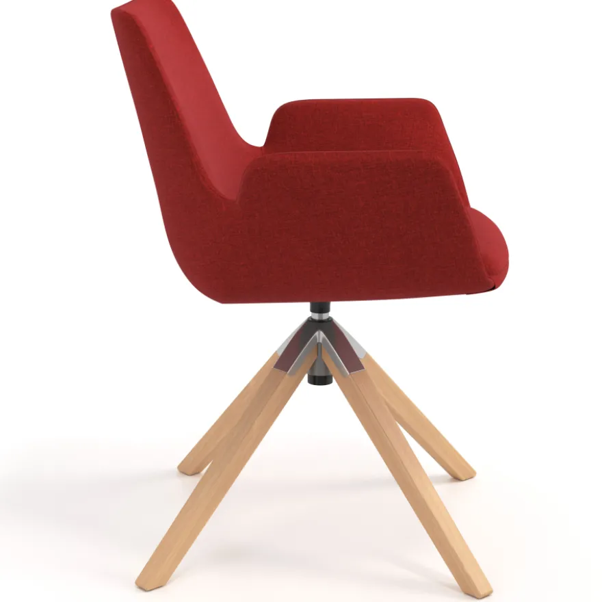 Sedia Scandinava Glamm, Gambe in Legno, Certificata