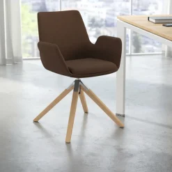 Sedia Scandinava Glamm, Gambe in Legno, Certificata