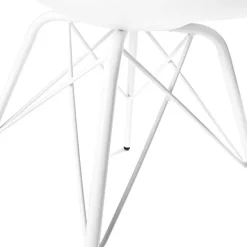 Sedia scandinava Norway, design, gambe in metallo