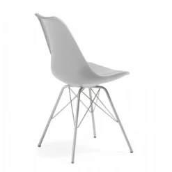 Sedia scandinava Norway, design, gambe in metallo