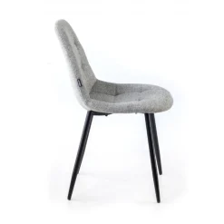 Sedia Scandinava Zafir, spessa imbottitura, gambe in metallo