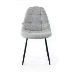 Sedia Scandinava Zafir, spessa imbottitura, gambe in metallo