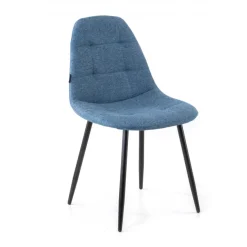 Sedia Scandinava Zafir, spessa imbottitura, gambe in metallo