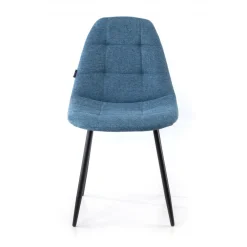 Sedia Scandinava Zafir, spessa imbottitura, gambe in metallo