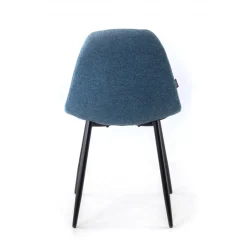 Sedia Scandinava Zafir, spessa imbottitura, gambe in metallo
