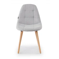 Sedia Scandinava Zafir, spessa imbottitura, gambe in legno