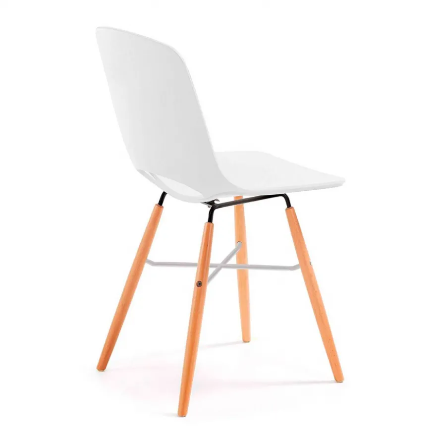 Sedia Scrivania Bambini Joy, Gambe in Legno, Resistente