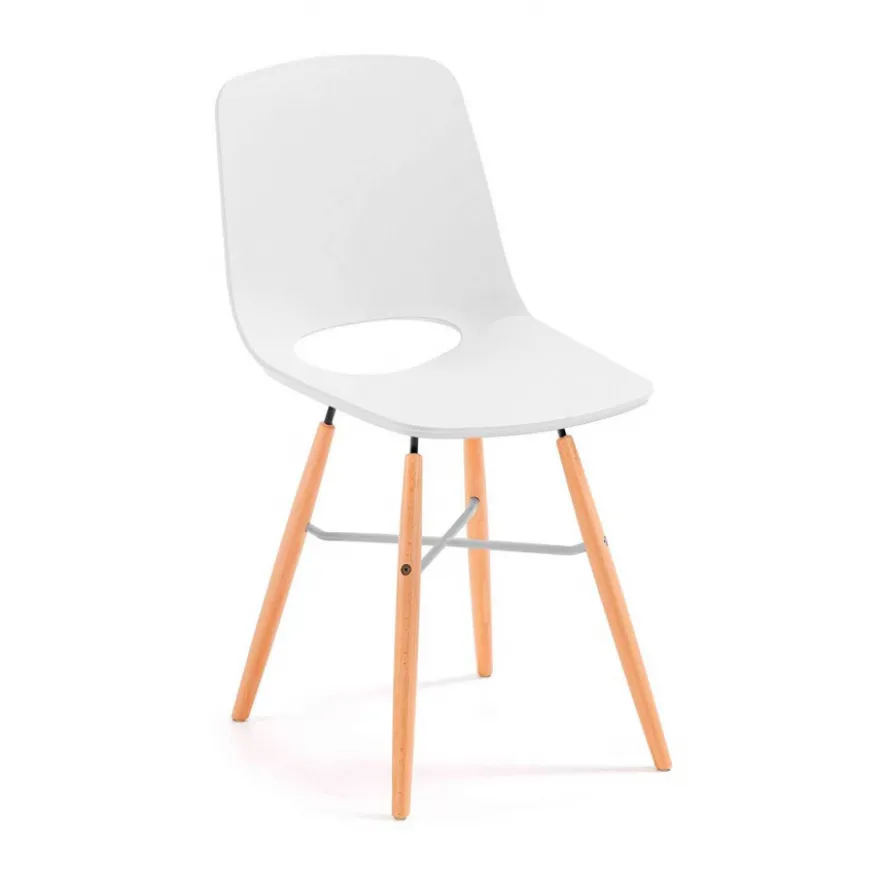 Sedia Scrivania Bambini Joy, Gambe in Legno, Resistente