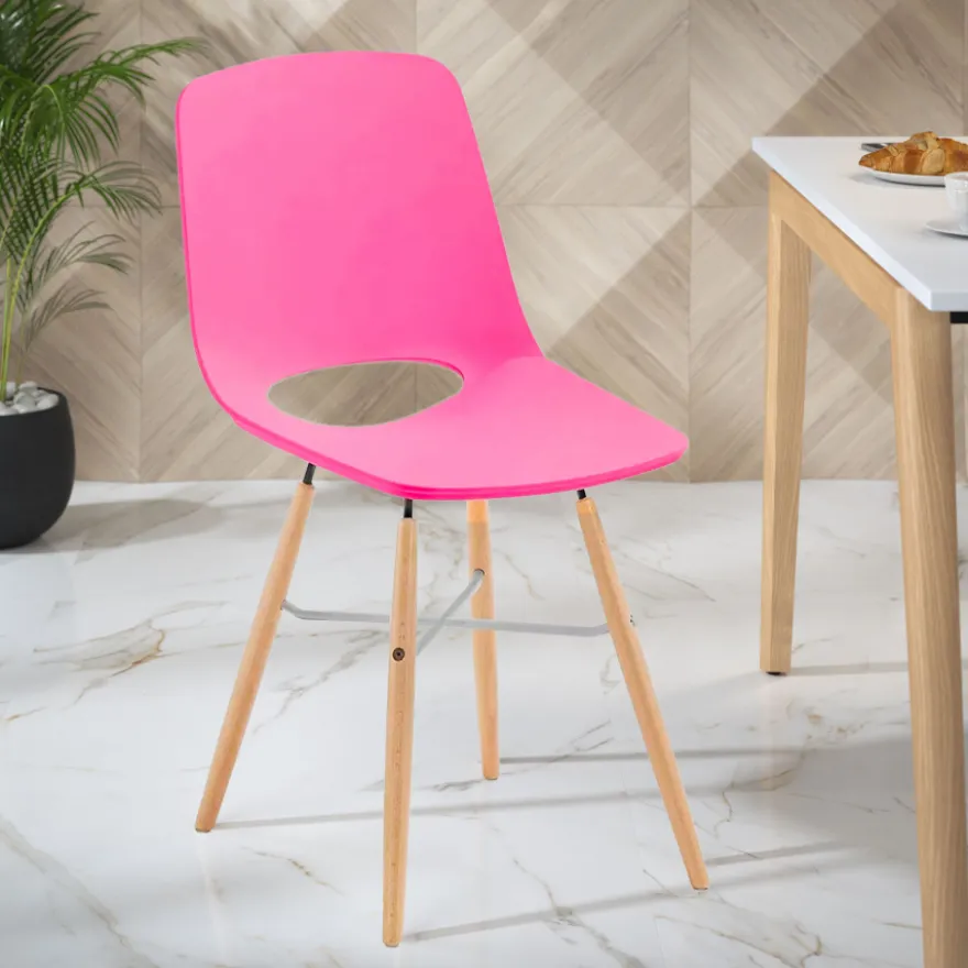 Sedia Scrivania Bambini Joy, Gambe in Legno, Resistente