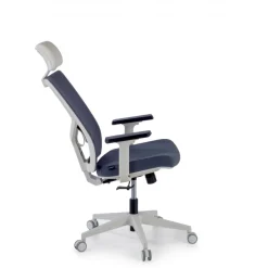 Sedia Scrivania Ergonomica Verdi white, braccioli regolabili, con poggiatesta
