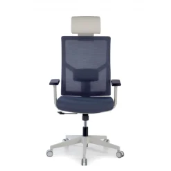 Sedia Scrivania Ergonomica Verdi white, braccioli regolabili, con poggiatesta