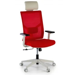 Sedia Scrivania Ergonomica Verdi white, braccioli regolabili, con poggiatesta