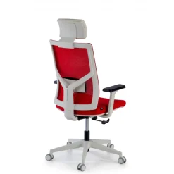 Sedia Scrivania Ergonomica Verdi white, braccioli regolabili, con poggiatesta