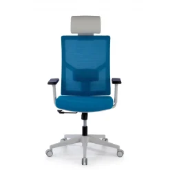Sedia Scrivania Ergonomica Verdi white, braccioli regolabili, con poggiatesta