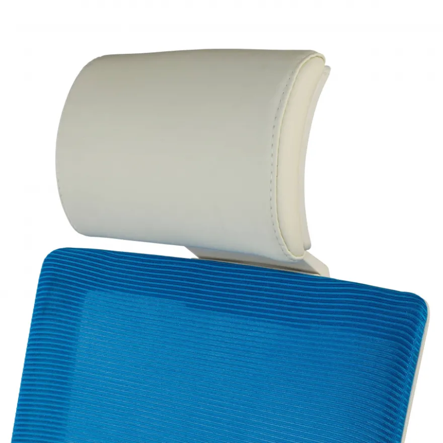 Sedia Scrivania Ergonomica Verdi white, braccioli regolabili, con poggiatesta