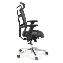 Sedia Smart Working Dover, poggiatesta, base alluminio, 8 ore
