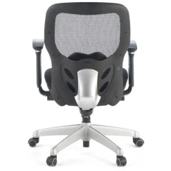 Sedia Smart Working Hazuki, braccioli 3D, schiuma iniettata, rete