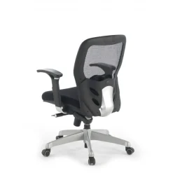 Sedia Smart Working Hazuki, braccioli 3D, schiuma iniettata, rete