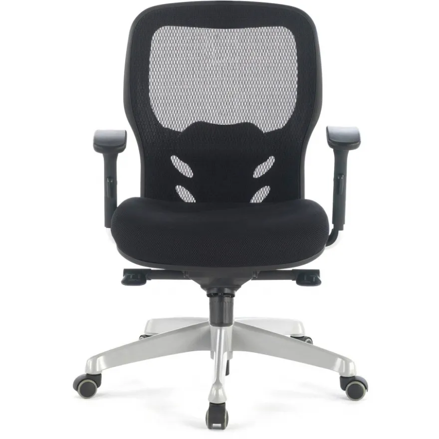 Sedia Smart Working Hazuki, braccioli 3D, schiuma iniettata, rete