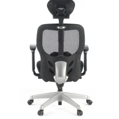 Sedia Smart Working Hazuki plus, braccioli 3D, con poggiatesta