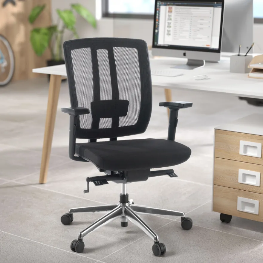 Sedia Smart Working Hiro, syncro, schiuma iniettata