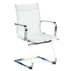 Sedia Ufficio Brenton, schienale in rete, slitta