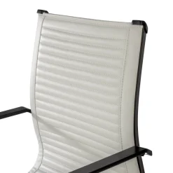 Sedia Ufficio Brenton, struttura nera, ecopelle