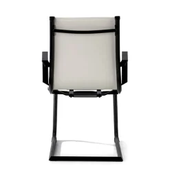 Sedia Ufficio Brenton, struttura nera, ecopelle