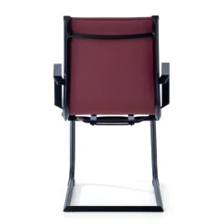 Sedia Ufficio Brenton, struttura nera, ecopelle