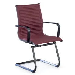 Sedia Ufficio Brenton, struttura nera, ecopelle
