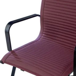 Sedia Ufficio Brenton, struttura nera, ecopelle